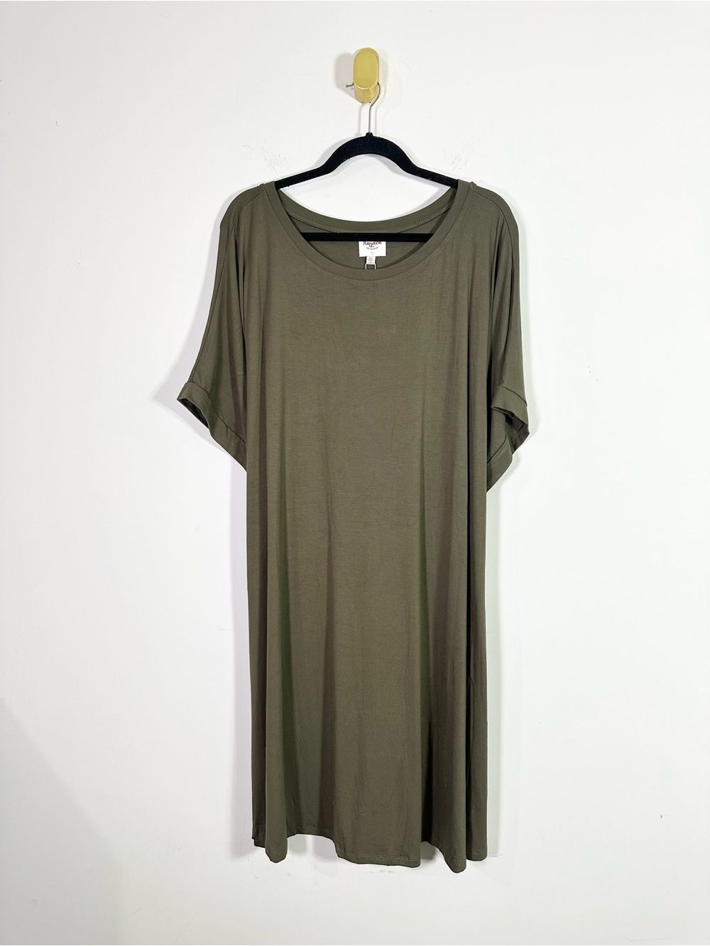 Hayden Los Angeles Green Short Dolman Sleeve Scoop Neck Mini Dress NWT